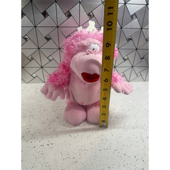 Gemmy PINK Funky Munky Animated Plush Raining Men Singing Dancing 10” RARE - Picture 2 of 11